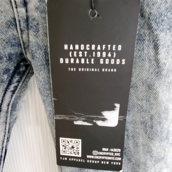 NWT Encrypted New York coated size 14 jeans - Picture 5 of 7